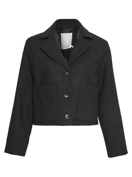 MOSS COPENHAGEN Kurtka przejściowa "Boone Josia" w kolorze czarnym rozmiar: M/L. Czarne kurtki Moss Copenhagen, l, bez wzorów, z wełny, bez kaptura. Za 202.50 zł.