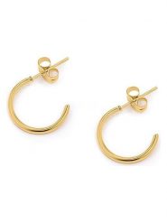 MOODE Kolczyki-półkreole "Amarante" rozmiar: onesize. Żółte kolczyki MOODE, ze stali. Za 101.94 zł.