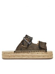 EMU Australia Klapki Ayers W13168 Czarny. Czarne klapki Emu Australia, bez wzorów, z materiału, bez obcasa, bez zapięcia. Za 210.99 zł.