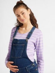 JAKO-O Ogrodniczki dżinsowe w kolorze granatowym rozmiar: 42. Niebieskie kombinezony JAKO-O, bez wzorów, bez kołnierzyka, bez ramiączek. Za 61.60 zł.