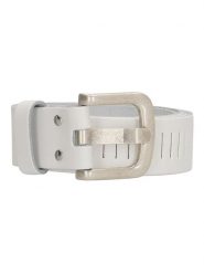 HIDE & STITCHES Skórzany pasek w kolorze białym - 115 cm rozmiar: onesize. Białe paski HIDE & STITCHES, bez wzorów, z materiału. Za 56.99 zł.