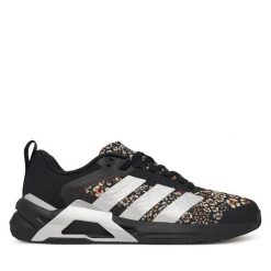 Buty na siłownię adidas. Czarne buty treningowe adidas, bez wzorów, bez zapięcia, na fitness i siłownię. Za 399.99 zł.