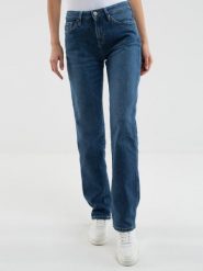 Jeansy damskie z prostą nogawką niebieskie Myrra 313. Niebieskie jeansy BIG STAR, l, bez wzorów, z denimu, casualowe. Za 329.99 zł.