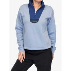 Bluza bez kaptura damska Columbia Lodge Quarter Zip. Niebieskie bluzy Columbia, xl, bez wzorów, bez kaptura, trekkingowe. Za 188.99 zł.