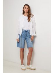 Lin Passion Lniana kurtka w kolorze białym rozmiar: 36/38. Białe kurtki Lin Passion, bez wzorów, ze lnu, klasyczne, bez kaptura. Za 121.99 zł.