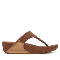 Japonki FitFlop. Brązowe japonki FitFlop, bez wzorów. Za 289.99 zł.