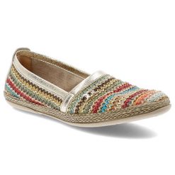 Złote Espadryle Armodo Wsuwane Obuwie Damskie. Żółte espadryle Armodo, z aplikacjami, wakacyjne, bez obcasa. Za 305.99 zł.