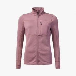 Bluza Polarowa Rozpinana Wędrówki Kobieta Trondheim Elastyczny W Cztery Strony. Fioletowe bluzy z kapturem SWEDEMOUNT, s, bez wzorów, z elastanu, bez kaptura, narciarskie. Za 199.99 zł.