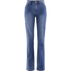 Dżinsy "Power stretch push-up", Bootcut bonprix niebieski "stone used". Jeansy marki bonprix. Za 49.99 zł.
