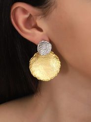 Lodie Silver Pozłacane kolczyki-wkrętki rozmiar: onesize. Szare kolczyki Lodie Silver, pozłacane. Za 94.45 zł.