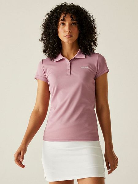 Regatta Funkcyjna koszulka polo "Maverick V" w kolorze jasnoróżowym rozmiar: 46. Różowe t-shirty sportowe Regatta, bez wzorów, z materiału, bez ramiączek, outdoorowe. Za 41.79 zł.