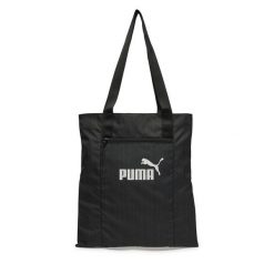 Torebka Puma. Czarne shopper bag Puma, bez wzorów, bez dodatków. Za 59.99 zł.