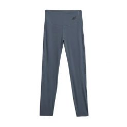 Damskie legginsy 4F FNK F404. Fioletowe legginsy 4f, bez wzorów, z elastanu, długie. Za 143.50 zł.