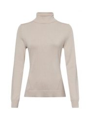 Comma Sweter z dzianiny Kobiety wiskoza beżowy, 44. Brązowe swetry comma, bez wzorów, z dzianiny, bez ramiączek. Za 179.95 zł.