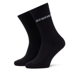 Skarpety wysokie damskie JACQUEMUS. Czarne skarpetki JACQUEMUS, bez wzorów. Za 179.99 zł.