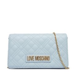 Torebka LOVE MOSCHINO. Niebieskie kopertówki Love Moschino, bez wzorów, wizytowe, bez dodatków. Za 639.99 zł.