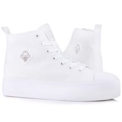 Buty damskie trampki sportowe Kappa VISKA OC. Białe trampki Kappa, bez wzorów, z materiału, eleganckie, bez zapięcia. Za 98.00 zł.