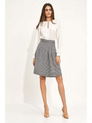 Nife Spódnica w kolorze czarno-białym rozmiar: 44. Białe spódnice Nife, bez wzorów, midi. Za 147.91 zł.