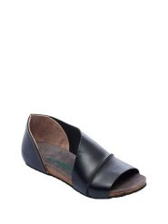 Comfortfusse Skórzane sandały w kolorze czarnym rozmiar: 40. Czarne sandały Comfortfüße, bez wzorów, klasyczne, z otwartym noskiem, bez obcasa, bez zapięcia. Za 279.78 zł.