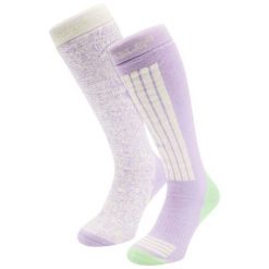 Skarpety narciarskie - Damskie - 2 pary - Białe wielokolorowe. Białe skarpetki POEDERBAAS, bez wzorów, z elastanu. Za 177.72 zł.