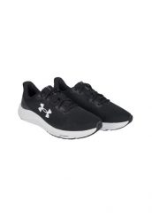 Under Armour Charged Pursuit 4 Buty biegowe damskie 3028254 001 BLK/NOIR. Czarne buty treningowe Under Armour, bez wzorów, z materiału, bez zapięcia, na fitness i siłownię. Za 185.99 zł.