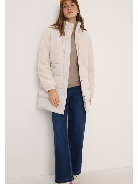 Cecil Płaszcz pikowany w kolorze kremowym rozmiar: S. Brązowe płaszcze Cecil, s, bez wzorów, bez kaptura. Za 368.96 zł.