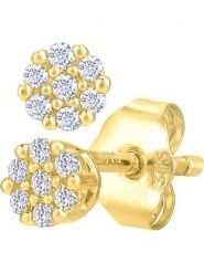 Diamant Exquis Złote kolczyki-wkrętki z diamentami rozmiar: onesize. Białe kolczyki Diamant Exquis, z diamentem, złote. Za 709.99 zł.