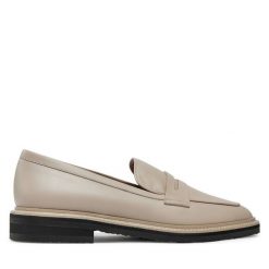 Mokasyny Pollini. Brązowe mokasyny Pollini, bez wzorów. Za 1,009.00 zł.