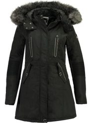 Geographical Norway Parka "Coraly" w kolorze czarnym rozmiar: XXL. Czarne płaszcze Geographical Norway, xxl, bez wzorów, bez kaptura. Za 356.61 zł.