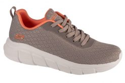 Buty do chodzenia damskie Skechers Bobs Sport B Flex. Szare buty treningowe Skechers, bez wzorów, z materiału, bez zapięcia, trekkingowe. Za 199.99 zł.