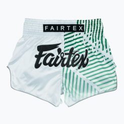 Spodenki treningowe Fairtex Muay Thai Shorts BS1923 "Racer". Białe szorty sportowe FAIRTEX, bez wzorów, z materiału, na fitness i siłownię. Za 299.99 zł.
