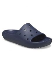 Crocs Klapki w kolorze granatowym rozmiar: 37/38. Niebieskie klapki Crocs, bez wzorów, klasyczne, z otwartym noskiem, bez obcasa, bez zapięcia. Za 87.61 zł.
