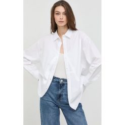 Armani Exchange koszula bawełniana 6LYC09.YNWQZ damska kolor biały relaxed z kołnierzykiem klasycznym. Białe koszule Armani Exchange, s, bez wzorów, z bawełny, klasyczne, bez kołnierzyka, bez ramiączek. Za 609.99 zł.