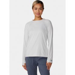 Koszulka sportowa damska Mountain Hardwear Crater Lake z długim rękawem. Białe t-shirty sportowe MOUNTAIN HARDWEAR, l, bez wzorów, bez ramiączek, rowerowe. Za 269.00 zł.