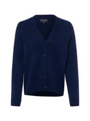 Franco Callegari kardigan z merynosów Kobiety Wełna merino niebieski, XXL. Niebieskie swetry Franco Callegari, xxl, bez wzorów, z wełny, bez ramiączek. Za 349.95 zł.