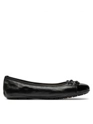 Caprice Baleriny 9-22113-42 Czarny. Czarne baleriny Caprice, bez wzorów, ze skóry, bez obcasa, bez zapięcia. Za 178.99 zł.
