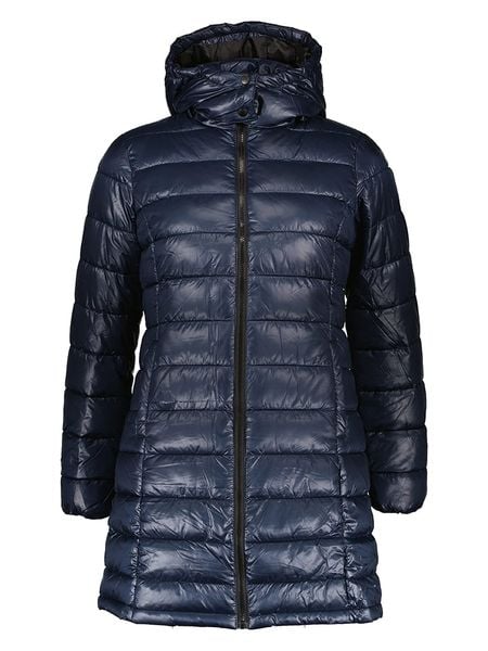 Pepe Jeans Płaszcz pikowany w kolorze granatowym rozmiar: L. Niebieskie płaszcze Pepe Jeans, l, bez wzorów, z jeansu, bez kaptura. Za 227.31 zł.