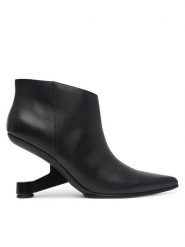 United Nude Botki Eamz Yoyo 110260116 Czarny. Czarne botki United Nude, bez wzorów, ze skóry, bez obcasa, na słupku, bez zapięcia. Za 1,689.00 zł.