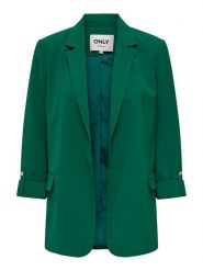ONLY Marynarka Leila 15310948 Zielony Loose Fit. Zielone marynarki i żakiety ONLY, bez wzorów, z syntetyku, bez ramiączek. Za 129.99 zł.