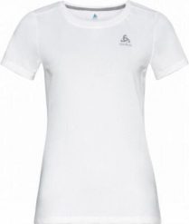 Koszulka tech. damska Odlo T-shirt crew neck s/s F-DRY. Białe t-shirty sportowe ODLO, l, bez wzorów, z materiału, bez ramiączek, trekkingowe. Za 239.99 zł.