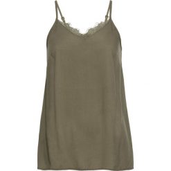 Top z koronką bonprix oliwkowy. Topy marki 4f. Za 32.99 zł.