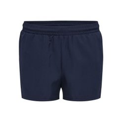 Szorty damskie Hummel Move Grid. Niebieskie szorty sportowe Hummel, bez wzorów, na fitness i siłownię. Za 196.45 zł.