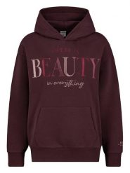 Sublevel Bluza "Rosa" w kolorze bordowym rozmiar: XS. Czerwone bluzy z kapturem Sublevel, xs, bez wzorów, z kapturem. Za 139.95 zł.