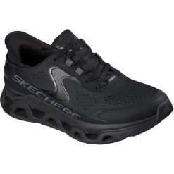 Buty sportowe damskie Skechers Glide step Atlus. Czarne buty sportowe lifestyle Skechers, bez wzorów, sportowe, bez zapięcia. Za 490.00 zł.