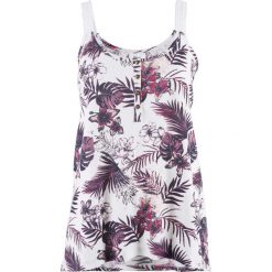 Top z roślinnym nadrukiem bonprix biały z nadrukiem. Topy marki 4f. Za 34.99 zł.
