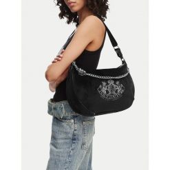 Torebka Juicy Couture. Czarne torebki klasyczne Juicy Couture, bez wzorów, klasyczne, bez dodatków. Za 349.99 zł.