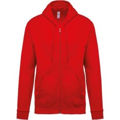 Bluza z kapturem na zamek Kariban Molleton. Szare bluzy z kapturem KARIBAN, xl, bez wzorów, z bawełny, z kapturem. Za 195.50 zł.