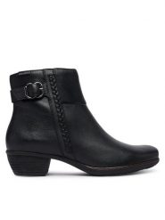 Pikolinos Botki Utiel W7P-8501 Czarny. Czarne botki Pikolinos, bez wzorów, ze skóry, bez obcasa, na słupku, bez zapięcia. Za 759.99 zł.