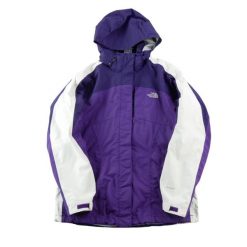Second life - Parka Damska Regular fit HyVent - Stan bardzo dobry. Fioletowe płaszcze The North Face, l, bez wzorów, z materiału, eleganckie, bez kaptura. Za 256.96 zł.