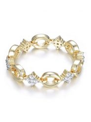 DI GIORGIO Pozłacany pierścionek z cyrkoniami rozmiar: 56. Szare pierścionki DI GIORGIO, z cyrkonią, pozłacane. Za 183.15 zł.